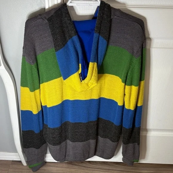 Billabong Men's Colorful Striped Zip-Up Sweater - Picture 5 of 10